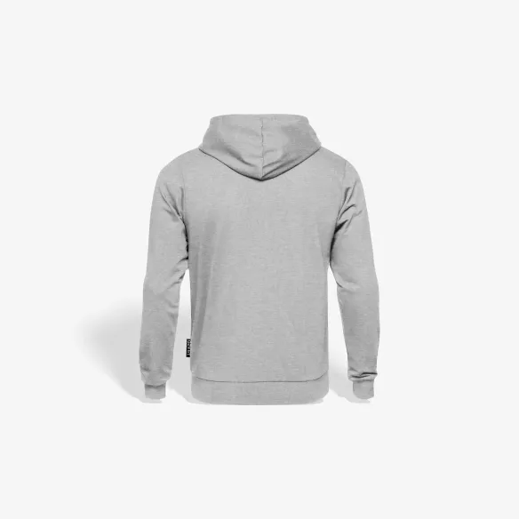 Bluza z kapturem na zamek szara herb Base Line