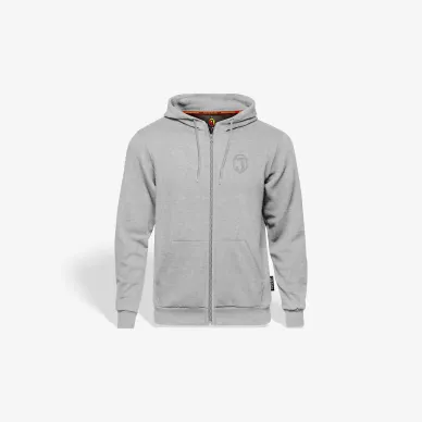 Bluza z kapturem na zamek szara herb Base Line