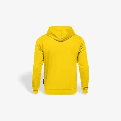 Bluza z kapturem na zamek żółta herb kolor Base Line 2