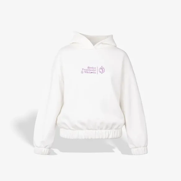 Bluza z kapturem kremowa słońce