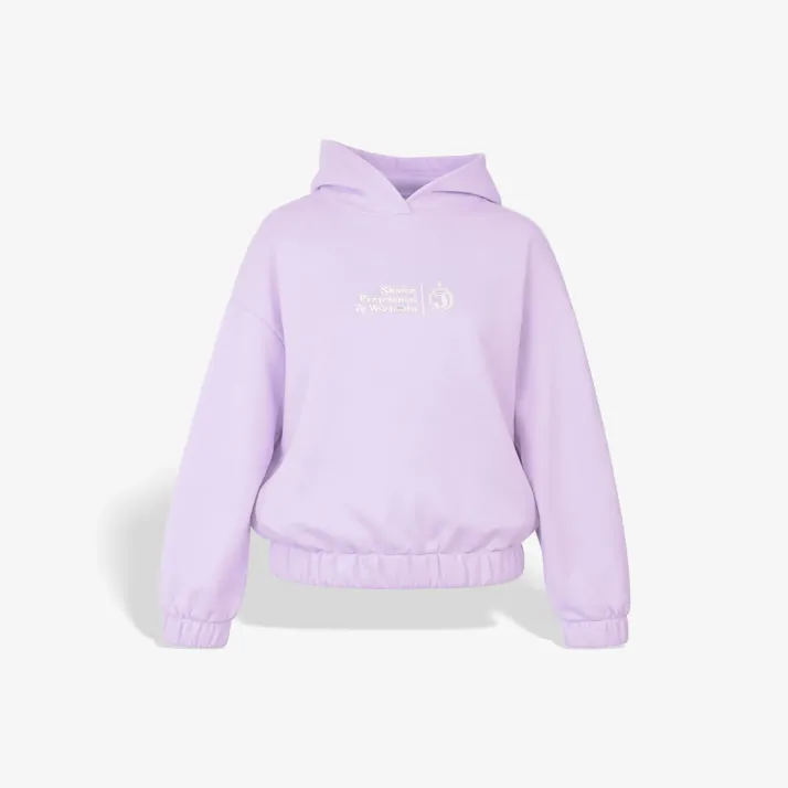 Bluza z kapturem fioletowa słońce