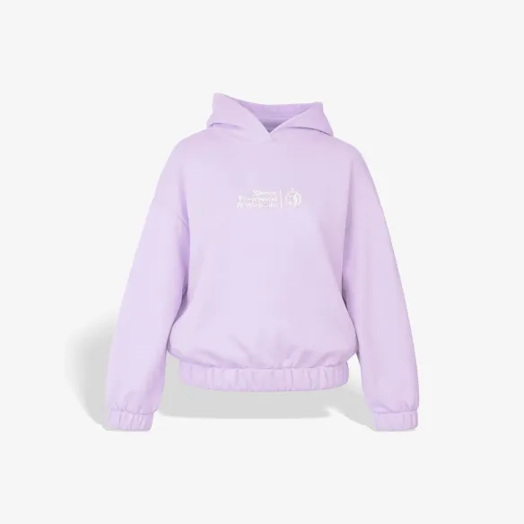 Bluza z kapturem fioletowa słońce