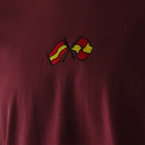 Koszulka bordowa flagi