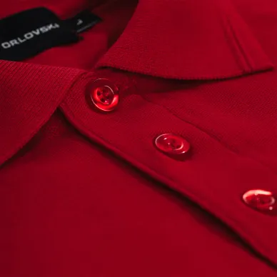 Koszulka polo czerwona herb kolor 2