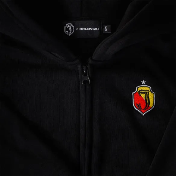 Bluza z kapturem dziecięca czarna herb miasto