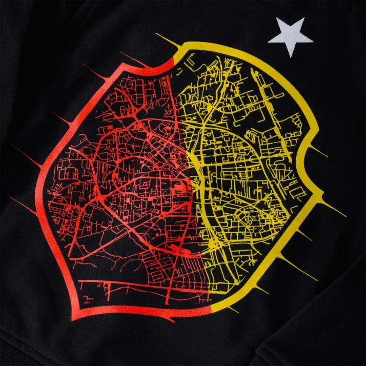 Bluza z kapturem dziecięca czarna herb miasto