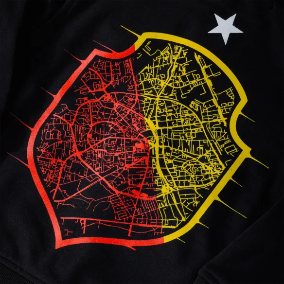 Bluza z kapturem dziecięca czarna herb miasto