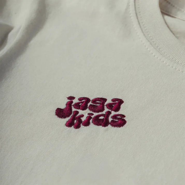 Koszulka dziecięca beżowa Jaga kids z piłką