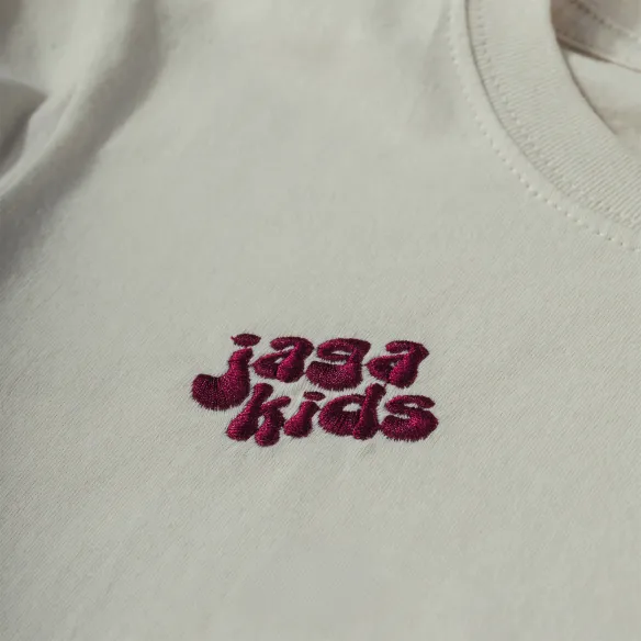 Koszulka dziecięca beżowa Jaga kids z piłką