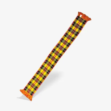 Szalik żółty krata 2