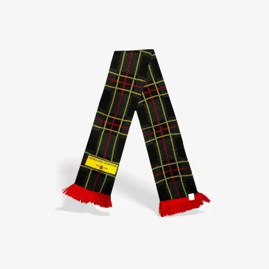 Szalik czarny krata 2