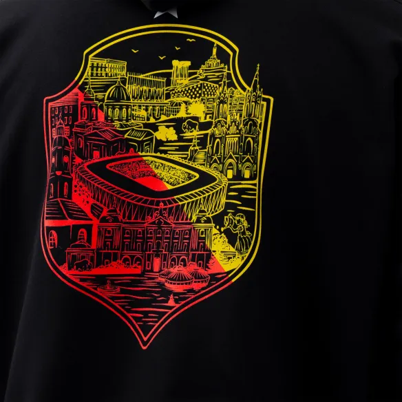 Bluza oversize czarna herb miasto