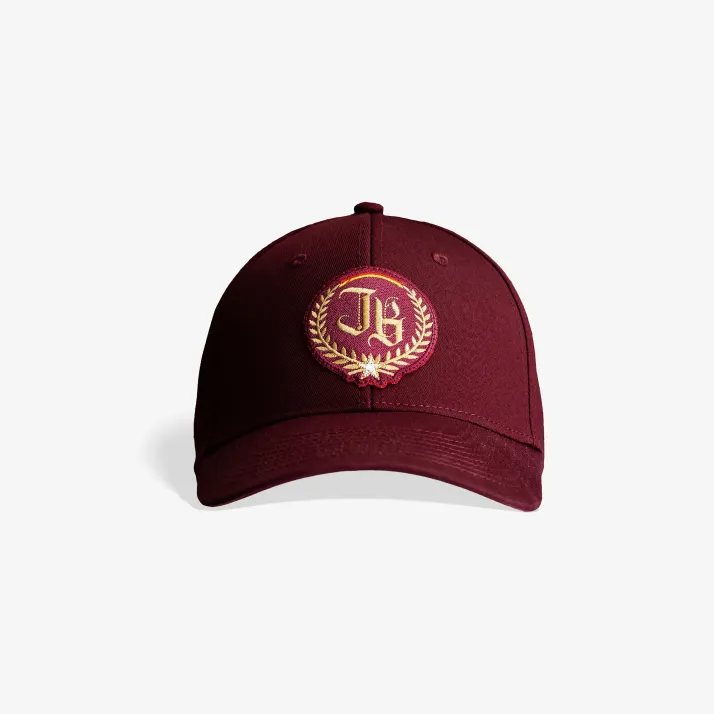 Czapka z daszkiem bordowa JB