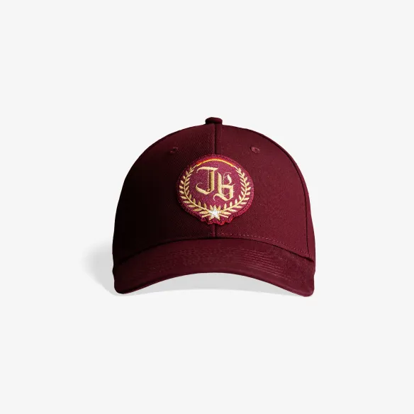 Czapka z daszkiem bordowa JB