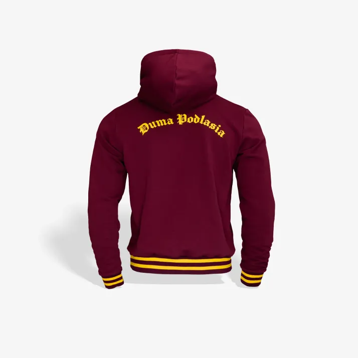 Bluza z kapturem bordowa Duma Podlasia