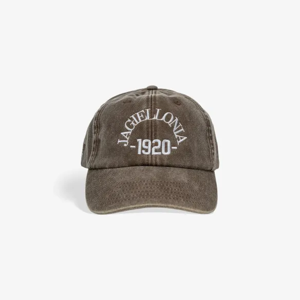 Czapka z daszkiem Vintage szara