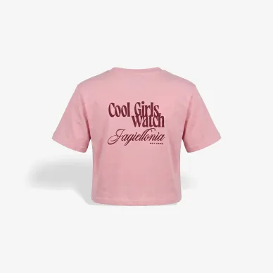 Koszulka różowa crop top Cool Girls kid 2