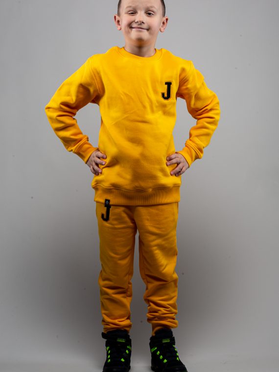 Spodnie Dziecięce Żółte z J